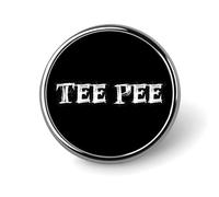 Tee Pee Round Brooches Colorful Fashion Button Pins Badge for Backpacks Shirts Scarf