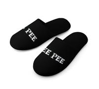 Tee Pee Soft Cotton Slippers for Men Non-Slip Breathable House Slippers Indoor Outdoor