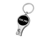 Tee Pee Trendy Nail Clippers Metal Heavy Duty Sharp Toenail Fingernail Cutter with Nail File