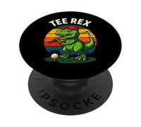 Tee Rex Dinosaur Golf Pun Graphic PopSockets Adhesive PopGrip
