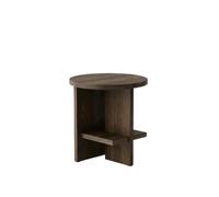 Tee Side Table Round Smoked Oiled Oak