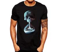 Tee Until Dawn Cool Skull Herren T Shirts Schwarz(Medium)