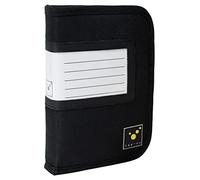 tee-uu KEYFRIEND Key Folder Black | Small | Compact | for up to 10 Keys | Fits in Glove Compartment | Labelling Templates for Labelling Field, black, 14 x 20,5 x 4cm, Casual