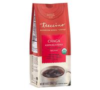 Teeccino Chaga Ashwagandha Coffee Alternative - Caramel Cream - Organic Adaptogenic Herbal Mushroom Coffee, Medium Roast, No