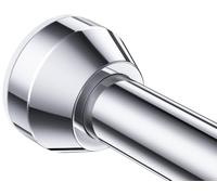 TEECK Shower Curtain Rod, 27-76 inch Adjustable Tension Spring, Shower Curtain Rod Tension, Premium Stainless Steel, Anti-Slip, No Drilling, No Rust, for Bathroom, Silver