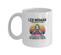 Teegarb Letter Blanket Coffee Mug Funny Leo Woman The Soul Of A Witch