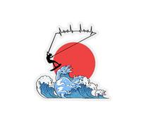 Teegarb Letter Blanket Sticker Decal Novelty Kiteboarding Kite-Surfing Powerkiting PowerKite Hilarious Kitesurf Stickers for Laptop Car 2" × 2" / White