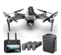 Teeggi KF104 MAX2 Drones with Camera 4K Adults, Remote Control with Screen, Control Distance 6km, 3 Axis Gimbal, 360° Obstacle Avoidance, Professional RC Quadcopter Drone, 3 Batteries