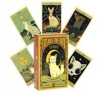 Teegxddy 78PCS Cats Classic Tarot Cards for Beginners & Expert Readers -Cats Rule The Earth