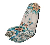 teeinprint Butterfly Car Seat Sweat Protector Towel Boho Mandala Floral Waterproof Sweat Towel Car Seat Cover for Post Gym Workout