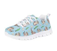 teeinprint Otter Shoes for Kids Girls Size 2 Cute Slip On Walking Sneakers Casual Lace Up Tennis Running Shoes Lightweight Breathable Sport Athletic Shoe