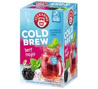 Teekanne Berry Mojito Cold Brew Tea Infusion Ice Cool Sensations All Natural Real Fruit with Herbals Forest Fruit Blackberries Lime Rosehip Mint Hibiscus