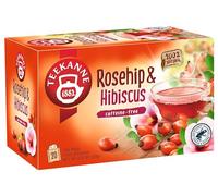 Teekanne Rosehip & Hibiscus Natural Fruit Herbal Infusion Tea 20 Teabags