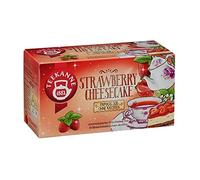 Teekanne Strawberry Cheesecake Fruit Infusion Tea - Creamy Sweet Strawberry Cheesecake Flavour with Rosehip, Apples & Hibiscus - 18 Tea Bags