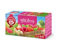 Teekanne Wild Berry, Strawberry & Raspberry Fruit Infusion, 20 Tea Bags | Sweet Blackberry Leaves, Rosehip, Naturally caffeine free, Ideal hot or iced