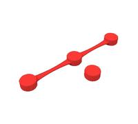 TEEKU Air Fryer Magnet Silicone Buckle 2 For Holding Down Parchment Paper Liners Disposable Liner From Covering And Touching Heating (Red, One Size)