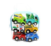 TEEKU Construction Vehicles Toys For Baby Kids 1 2 3 Years Old Boys Child Friction Powered Pull Back And Go Mini Vehicles For Kids Party Favors Birthday Toys Remote Control Cars for Boys 4-7