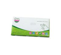 TEEKU Disposable Gloves Grade Film Transparent Thickened Disposable（Large） (Clear, One Size)