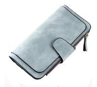 TEEKU Fashion Women Wallet Leather Clutch Card Holder Purse Lady Long Handbag Multi Buckle Blank Lanyards for Sublimation (D, One Size)