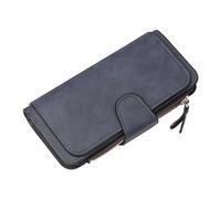 TEEKU Fashion Women Wallet Leather Clutch Card Holder Purse Lady Long Handbag Multi Buckle Woman Cards Tech (E, One Size)