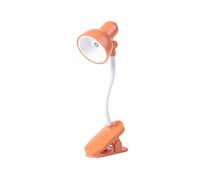 TEEKU Lamp Table Household Book Clip Mini Light Lamp Small Clip Reading Night Book Lights Indoor Solar Lights for Home (Orange, One Size)