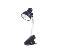 TEEKU Lamp Table Household Book Clip Mini Light Lamp Small Clip Reading Night Book Lights Indoor Solar Lights for Home (Black, One Size)