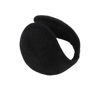 TEEKU Unisex Ear Warmer Adjustable Behind The Head Ultra Soft Ear Noise Canceling Earmuff (Black, One Size)