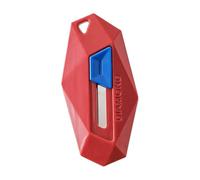 TEEKU Utility Retractable Opening Tool School Pocket Function Portable Cutting Students Cardboard Craft Cartons Letter Practical Box Cutter Household Kitchen Items (Red, One Size)