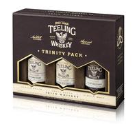 Teeling Irish Whiskey Trinity Gift Pack, 46% ABV, 3 x 5cl / 50ml, Including Single Grain, Small Batch and Single Malt Irish Whiskey