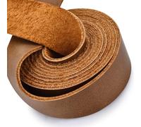 TeeLiy 1 Inch Wide Full Grain Leather Strap, Bourbon Brown, 72 Inches Long, 1.6mm Thick, Ideal for Crafts, Belts, Tooling, Garden Tools
