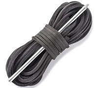 TeeLiy Leather Shoe Lacing Kit, Gargoyle, 47"