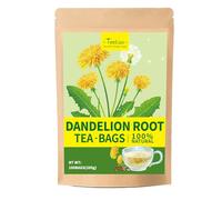 TeeLux Dandelion Root Tea Bags, Premium Raw Dandelion Root, Caffeine Free Herbal Tea 100 Count, Compostable Tea Bags