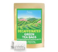 TeeLux Decaffeinated Green Tea Bags 100 Count, Vegan, Decaf Green Tea, Refreshing, Rich in Antioxidants, Unbleached Biodegradable Tea Bags