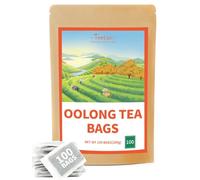 TeeLux Oolong Tea Bags 100 Count, Vegan, 100% Pure Natural Oolong Tea from China, Biodegradable Tea Bags