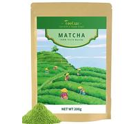 TeeLux Premium Vibrant Matcha Green Tea Powder 200g, 100% Pure Stone Ground Tea Leaves, Vegan, Use for Drinking, Baking, Smoothies, Latte