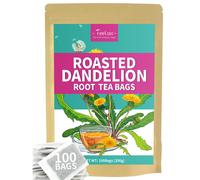 TeeLux Roasted Dandelion Root Tea Bags, Premium Natural Dandelion Root Herbal Tea, Caffeine Free, 100 Tea Bags, A Popular Coffee Alternative