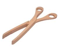 Teemando Wooden Scissors TONG_UTENSIL, 28cm BBQ Tongs, Wood material, for Cucumber Pasta Salad