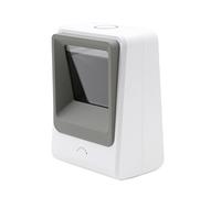 TEEMI 1D 2D QR barcode scanner image reader USB Automatic Hands-free barcode scanner for Mobile Payment Supermarket Library Retail Store Warehouse WHITE