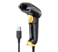 TEEMI QR Barcode Scanner USB Wired + Virtual COM Port Portable Automatic 1D 2D Bar Codes Imager Screen Scan for PC POS Mac OS