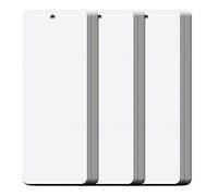 Teemico 96 Pcs Kraft Paper Blank Cardstock Bookmarks with Hole for String or Tassel for DIY Projects and Gifts Tags, White, 5.5 by 2 inch (White)