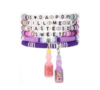 Teemotutu Anime Y2K Beaded BFF Bracelet Set for Women - Stackable Concert & Halloween Friendship Bracelets, Cute Anime Merch Gifts, One Size, polymer clay, on