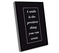 Teen Bedroom Decor,Living Room Wall Decor,The Office Decorations,A Smile Is The Thing You Can Wear,Boss Lady,Christmas Gifts,Fashions,Glamour,Positive,Gifts For Boys,12x16 Inch UnFramed Wall Art
