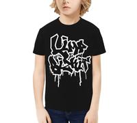 Teen Bizkit Rap Rock Limp Band Double Sided Full Print Short Sleeve T-Shirt Printed Fashion Hip Hop Streetwear Style Tshirts Casual Sport Loose Fit Boy’s Top Tee S Black