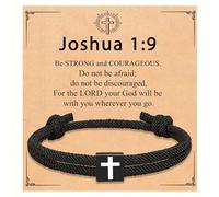 Teen Boy Gifts Cross Bracelet Men Christian Religious Baptism Confirmation First Communion Religious 5th 8th Graduation Gifts for Teenage Teen Boys Kids 8 9 10 11 12 13 14 15 16 18 Year Old Birthday