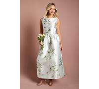 Teen Coast Twill Bow Floral Maxi Bridesmaid Dress Coast Sage 11-12 Years