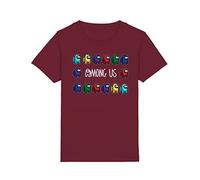 Teen Game AmongUs T-Shirt You Looking 14 Sus Bro Play Fashion Kids Imposter Graphic T-Shirt Boys Girls Burgundy