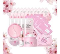 Teen Girl Gifts Skincare Sets - Skin Care Set - Girls Pamper Set With Cleanser,Mud Mask,Sleeping Face Mask, Eye Mask,Serum,Essence Face Cream,Lip Mask - Gifts For Teenage Girls 24 PCS