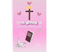 Teen Girl "Its Giving Breakthrough" Journal in Pink, 6 x 9" 100 cream lined pages | Notebook for Christian Girls, Perfect Gift and School Supply or Self Care Book