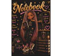 Teen Girl Notebook: Cute Black Girl Chibi Journal for School Notes, Big Dreams, Study Motivation, Doodles and Daily Writing