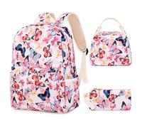 Teen Girls Cute Backpack with Lunch Bag Pencil Bag Set Travel Laptop Backpack He Is Also Back To School Backpacks